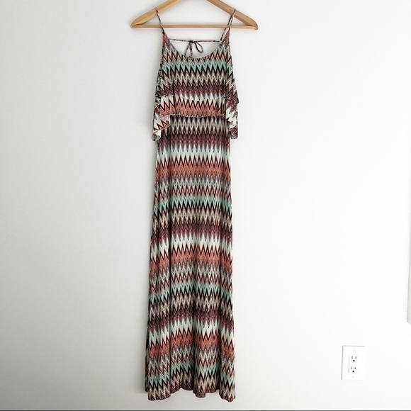 Minty Maxi Dress Spaghetti Straps Small - Picture 6 of 10